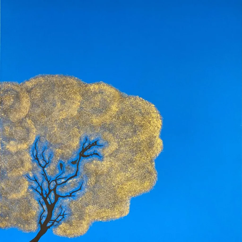 Pintura-abstrata-vermelha-de-Dani Fontenelle-tecnica-de-derramamento- organico-arte-contemporanea-para- colecionadores