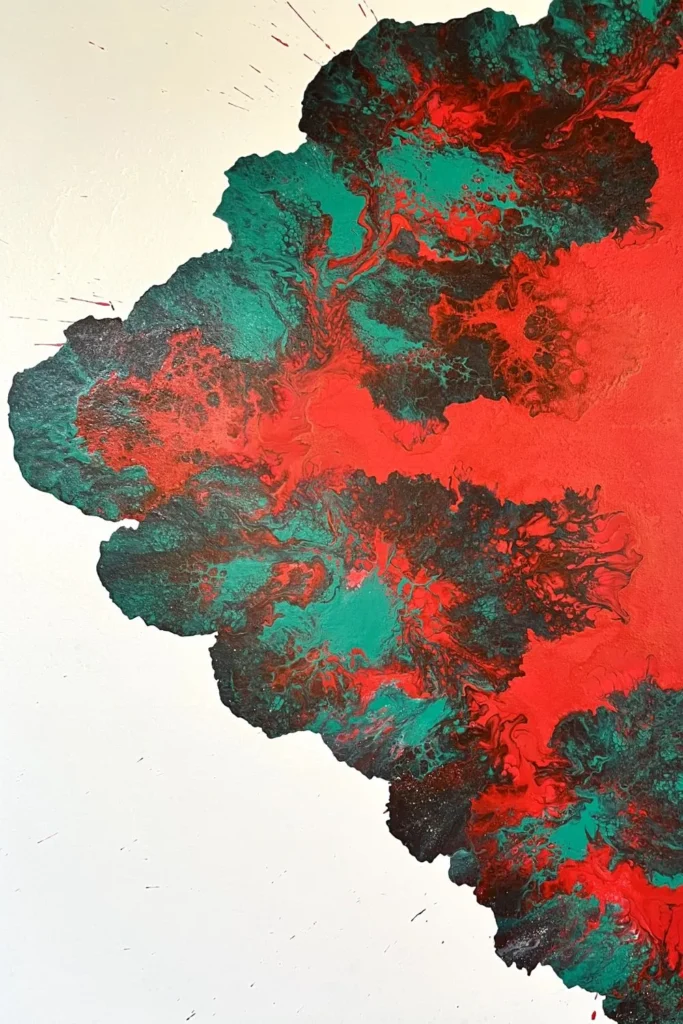 Pintura-abstrata-de-Dani Fontenelle-tecnica-de-derramamento- organico-arte-contemporanea-para- colecionadores