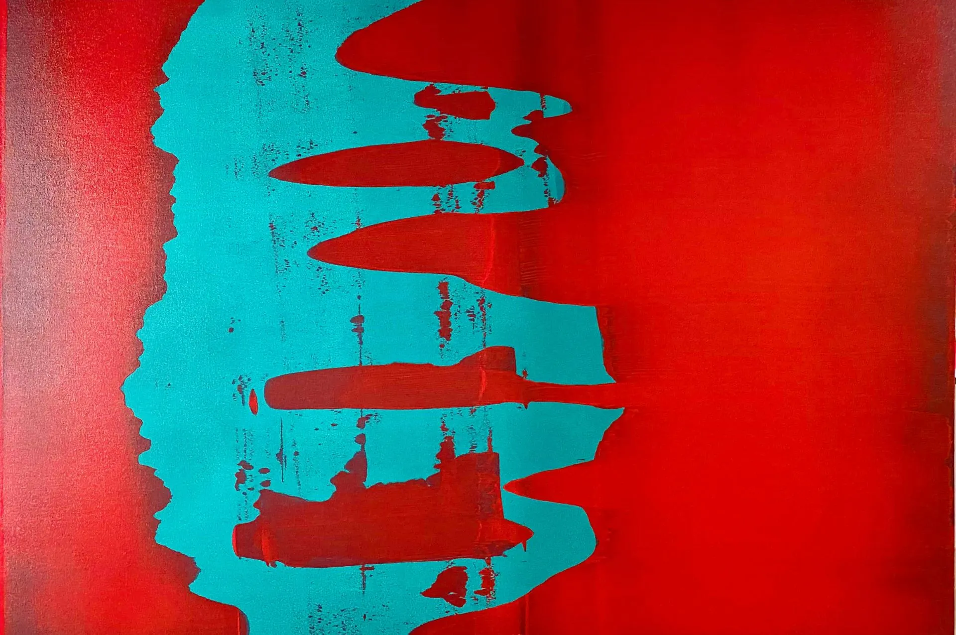 Pintura-abstrata-de-Dani Fontenelle-tecnica-de-derramamento- organico-arte-contemporanea-para- colecionadores